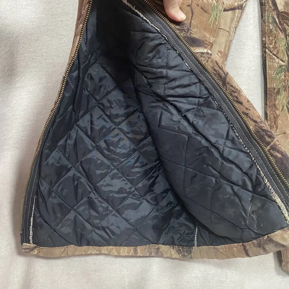 Carhartt Adult Dungarees RealTree Camo Overall Bibbs 50 x 32 Lined Double‎ Knee